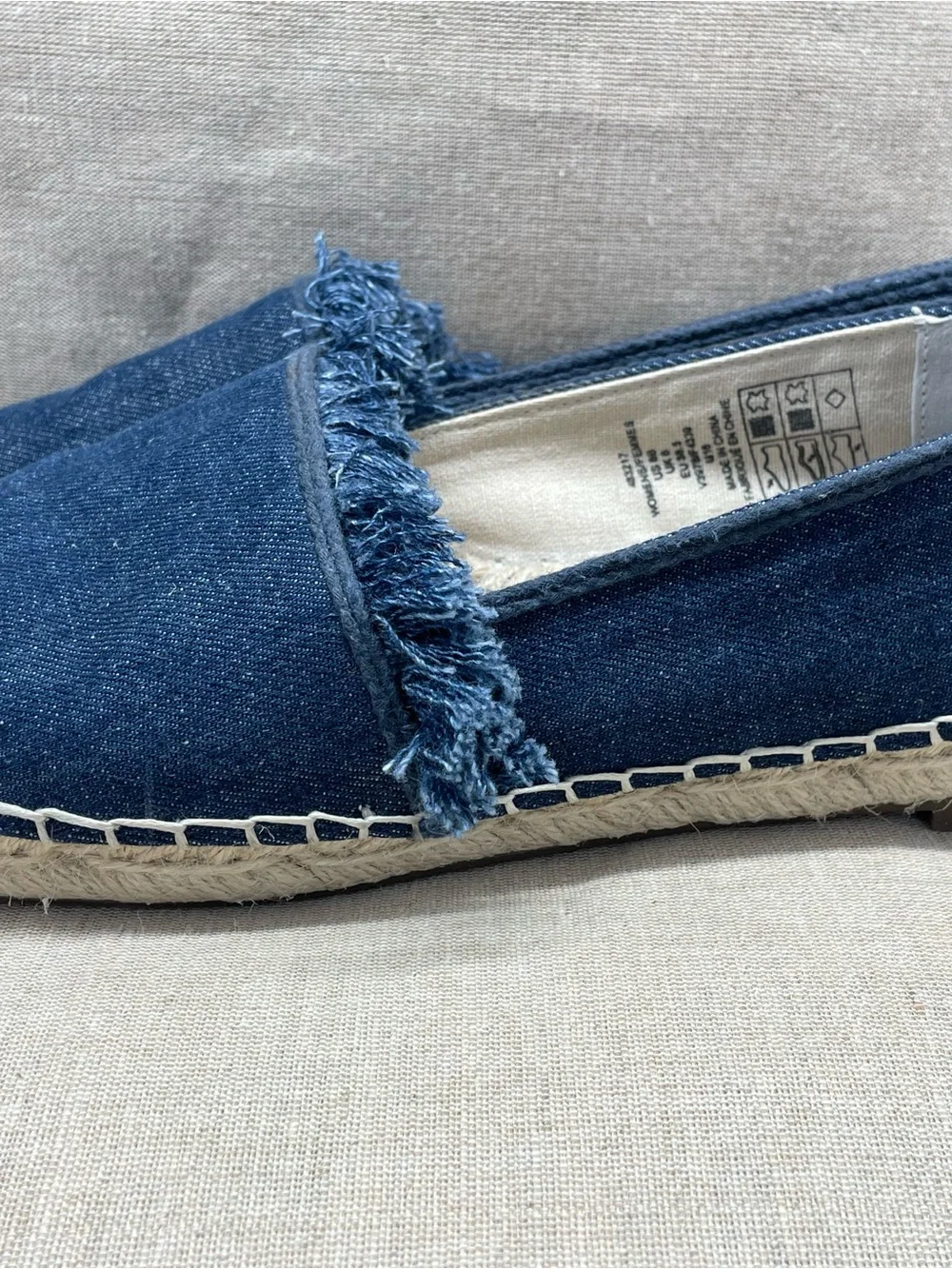 Lands End denim espadrille